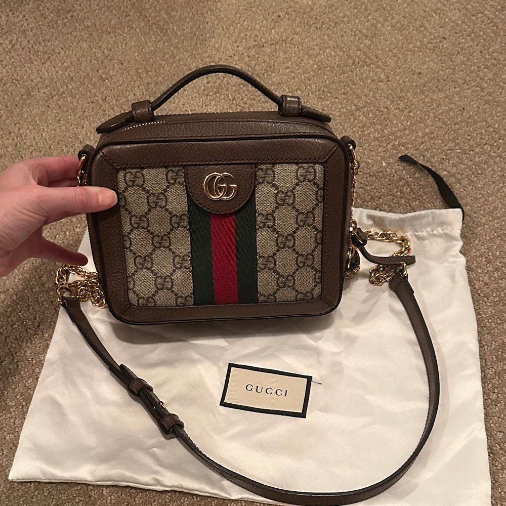 Gucci Signature Brown Crossbody Bag
